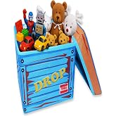 Fabric Loot Box, Collapsible Box with Lid, 18 x 14 x 14 In - Large - 1 Pk | Sturdy, Roomy, Collapsible Chest &amp; Storage Basket, Stuffed Animal Storage, Gaming Gear, Party D&eacute;cor, Gift Basket