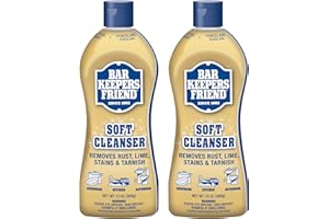 Bar Keepers Friend Soft Cleanser Liquid (2 x 13 Ounce) Multipurpose Cleaner & Rust Stain Remover for Stainless Steel, Porcelain, Ceramic Tile & More