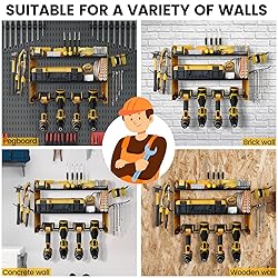TRZZ Power Tool Organizer, 3-Tier Drill Holder Wall