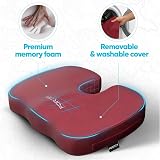 FORTEM Seat Cushion Memory Foam Office Chair Pad Non Slip 100% Foam view 3