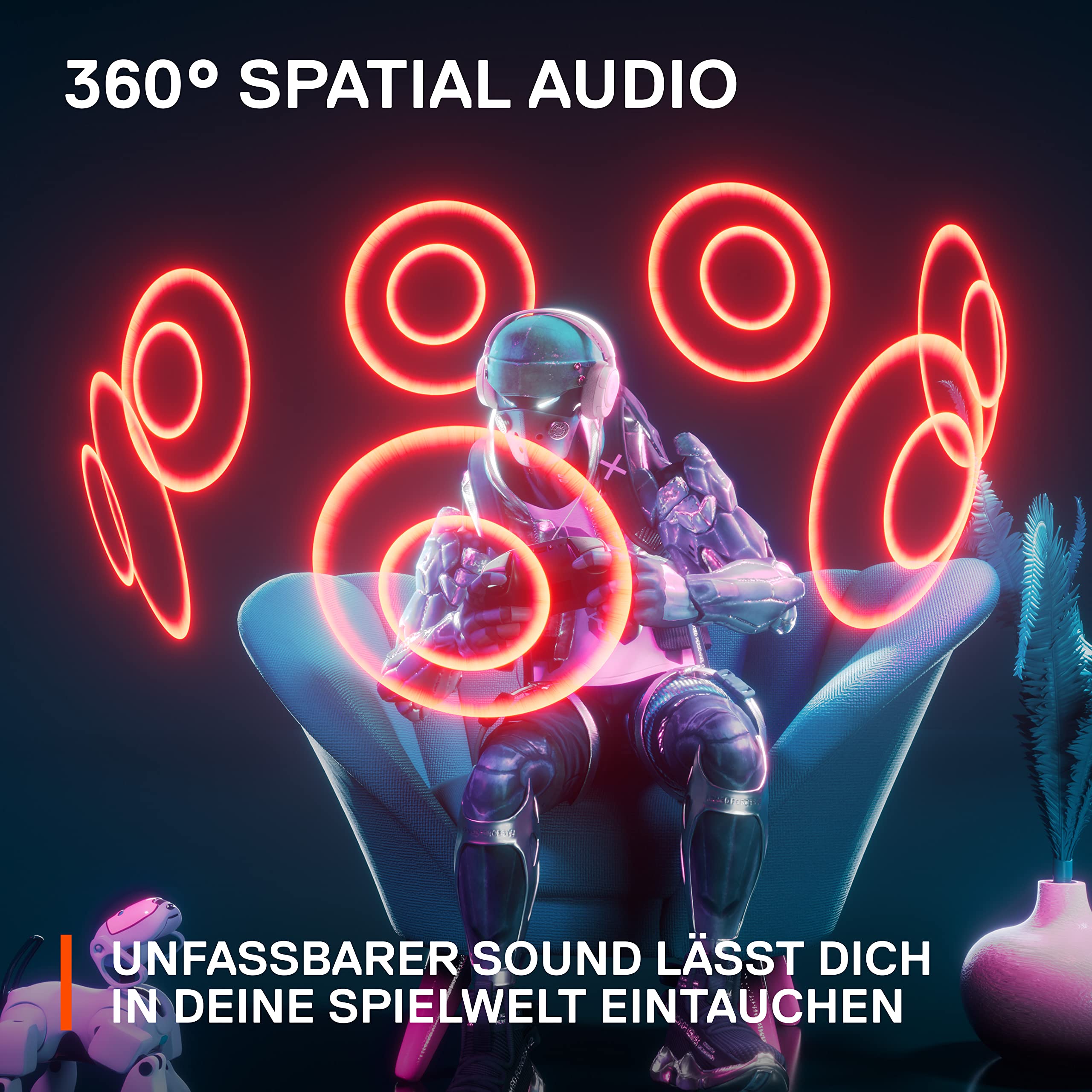 SteelSeries Arctis Nova 1P - Multi-System Gaming-Headset – Hi-Fi-Treiber – 360° Surround-Sound – Memory Foam-Ohrpolster – Mikrofon mit Geräuschunterdrückung – PS5, PS4, PC, Xbox - Weiß 5