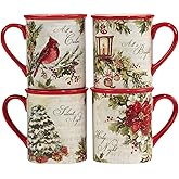Certified International Silent Night 16 oz. Mugs, Set of 4