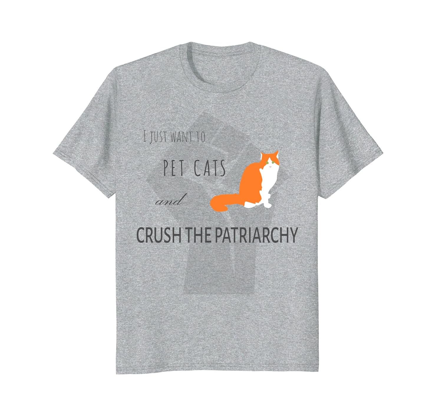 Feminist Resist Pet Cats Crush Patriarchy T-Shirt Hipster-anz