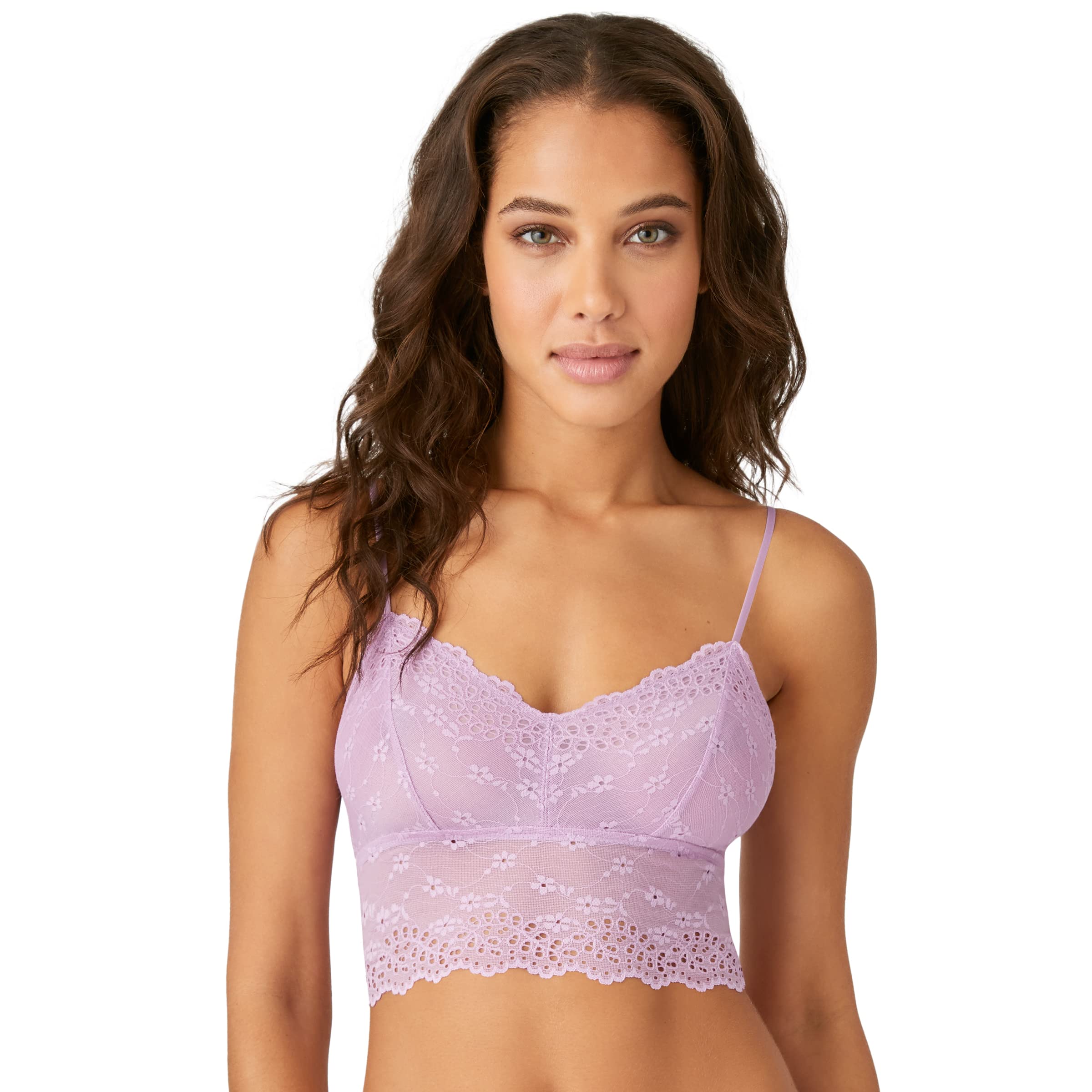 b.tempt’d by Wacoal Women’s Inspired Eyelet Bralette, Lavender Herb, X-Large