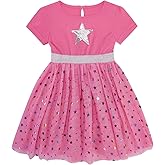 DaniChins Girls Tutu Dress Layered Tulle Sparkle Dress for Girls