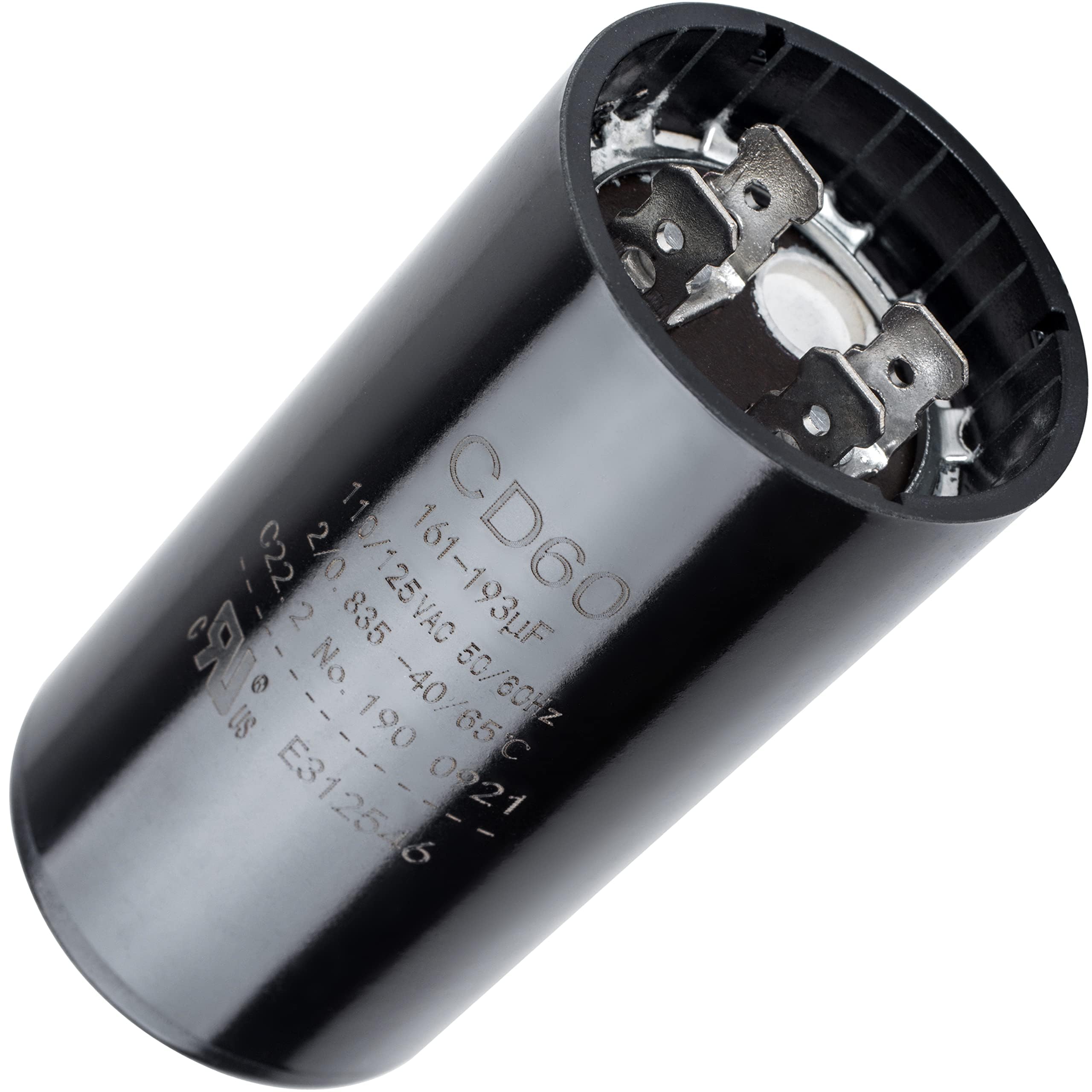 Photo 1 of [2025 Upgraded] BlueStars 161-193 uF MFD 110-125 VAC ±20% 50/60 Hz CD60 Round Motor Start Capacitor Replacement Part - Fit Single Phase AC Pool Pump or Well Pump - Lifetime Up to 30.000 Hours