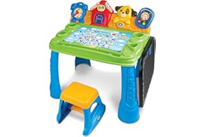 Winfun Smart Learning Interactive Activity Desk for Kids, Educational Learning Hub with Touch, Drawing, LED Screen for Letters, Numbers, Shapes, Songs, & Creative Fun for Toddlers 24M+
