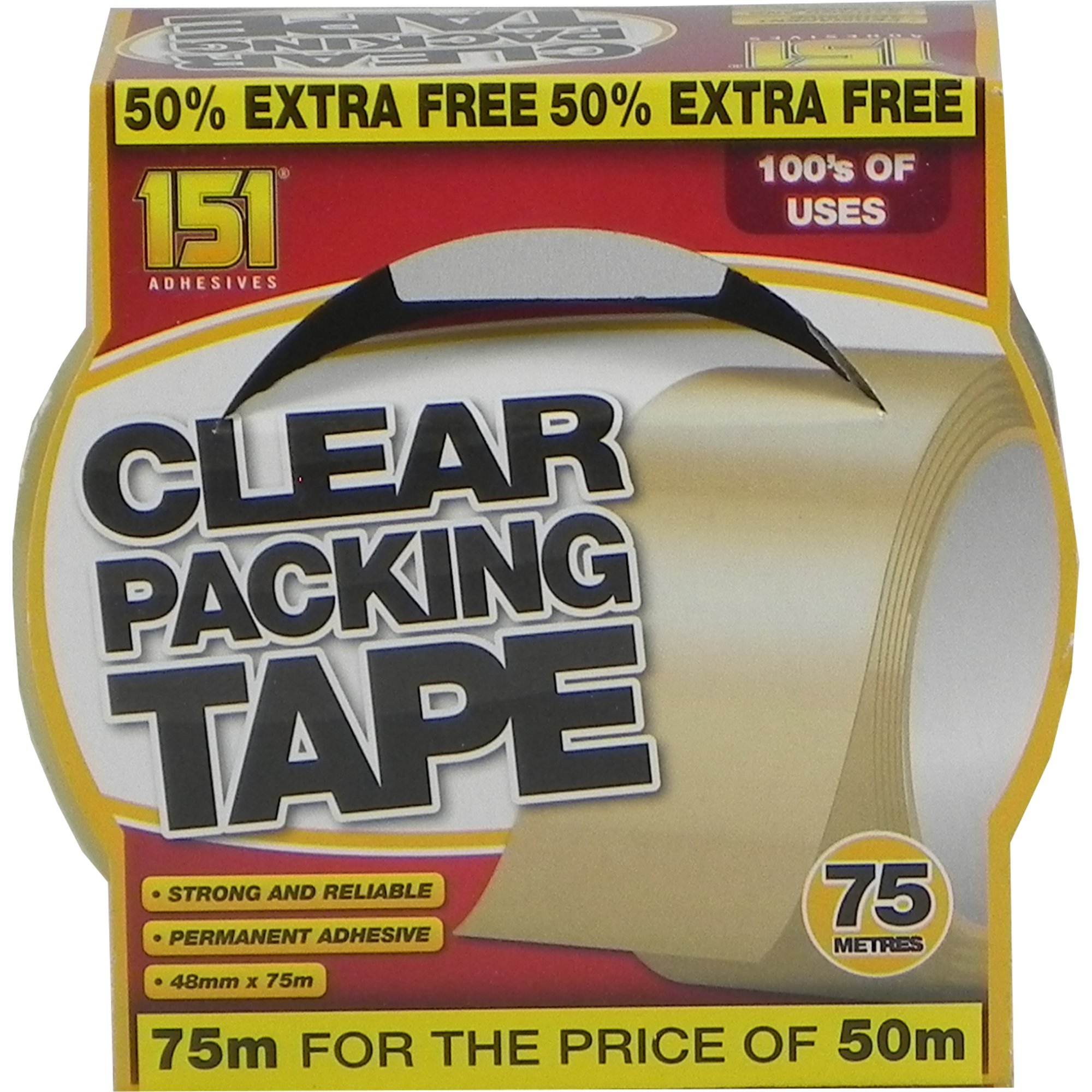 151 Clear Packaging Tape 48mm x 75m