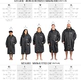 Osprey Changing Robe Kids and Adults Waterproof Hooded Beach Wear Black view 4
