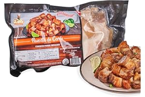 DELE FOOD PRODUCTS DELE FOOD Diced Pork Belly Chicharron, 1.2 lbs – Pre-Cooked Panceta de Cerdo Cubes for Oven or Air Fryer – Gourmet Chicharrones with Pork Fat and Meat – Ready to Bake, Crisp, and Serve