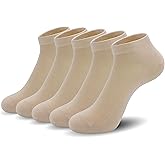 SERISIMPLE Ultra-Thin Comfort Viscose Bamboo Mesh Ankle Socks for Women -Breathable Lightweight Low-Cut Socks 5 Pairs