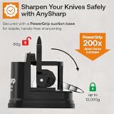 AnySharp Knife Sharpener Hands-Free PowerGrip Suction 20° Angled view 5