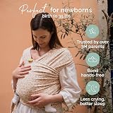 Boba Baby Wrap Carrier Original Sling for Newborns 7–35 lbs Sand Leopard view 2