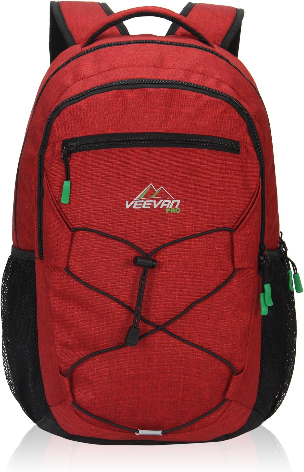 Veevanpro 25L College School Backpack Casual Daypack Travel Bag Red