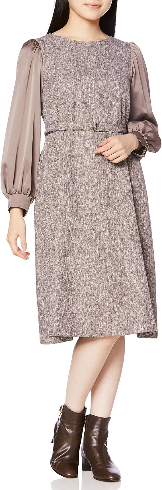 Amazon Co Jp ジル バイ ジルスチュアート カジュアルドレス レディース ブラウン S 服 ファッション小物