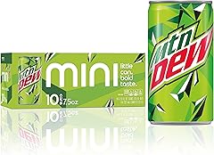 Mountain DEW - Gaseosa, mini latas, de 7.5 fl.oz. (paquete de 10)