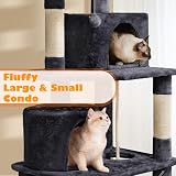 Yaheetech 158cm Multi Level Cat Tree Tower Large Scratching Posts Condos Perches view 5