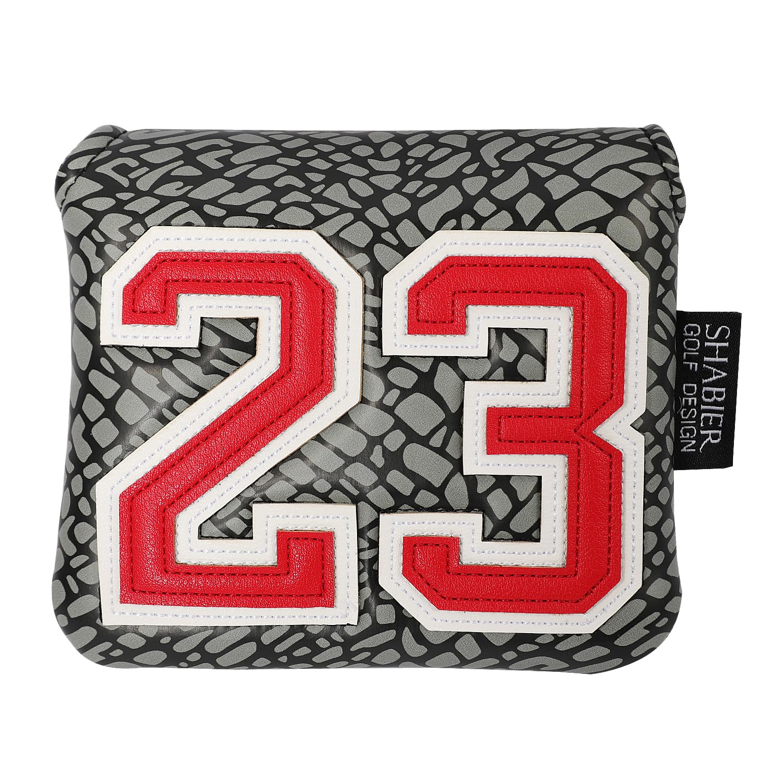 SHABIER Golf Large Mallet Headcover with No23 Design for Golf Putter Club