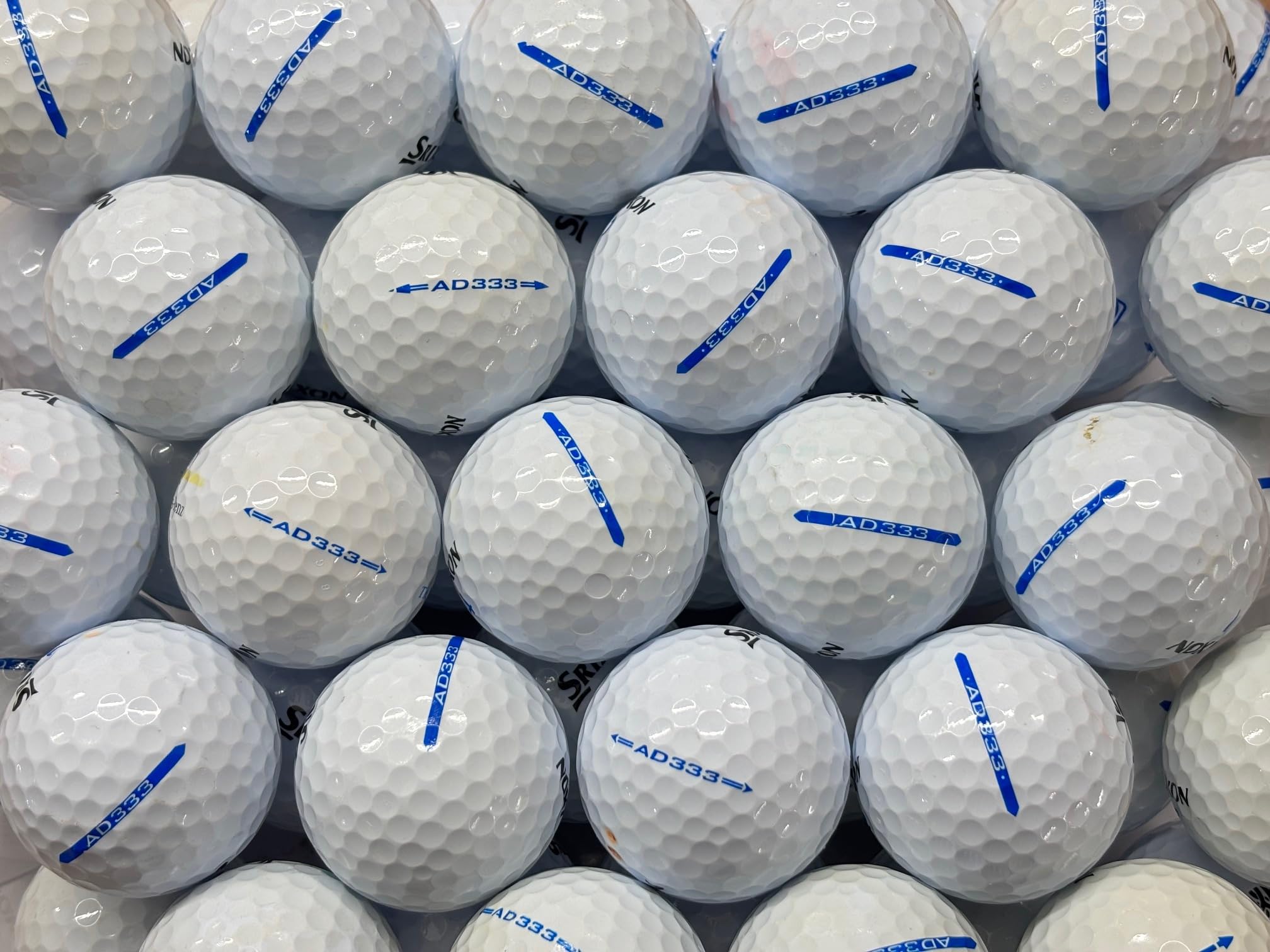 24 Srixon AD333 Golf Balls Pearl/Grade A Condition (used lake balls - not new golf balls)