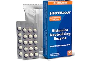 Medagel HISTAsolv Extra Strength DAO Enzyme Supplement for Histamine Food Intolerance - Eases Digestive Discomfort - Patented Tech - Made in Austria - 30 Pack