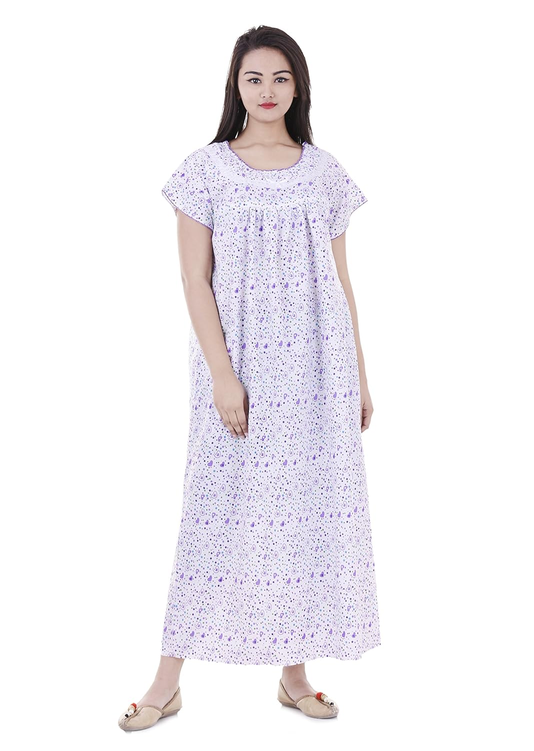 purple evening dress