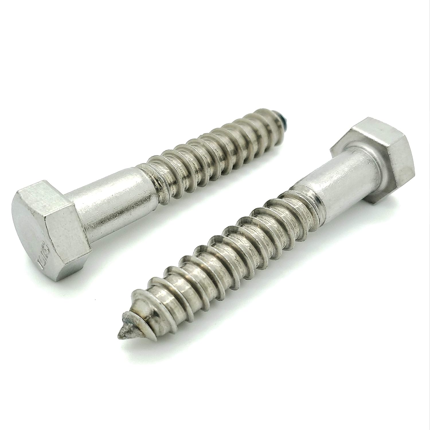 50 Qty 1/2" x 3" 304 Stainless Steel Hex Lag Bolt Screws (BCP1176