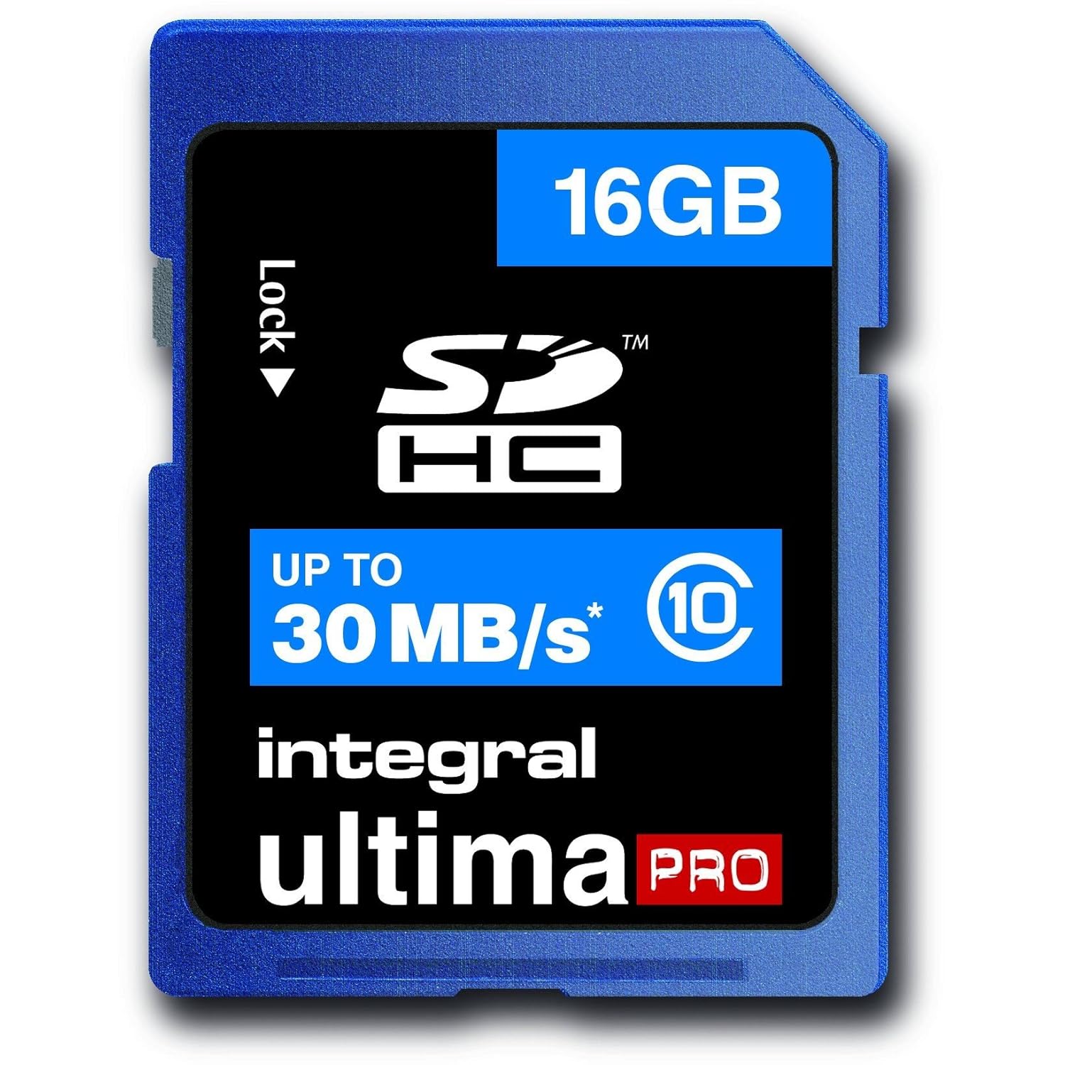 16GB Integral Ultima Pro SDHC 30MB/sec CL10 HighSpeed memory card