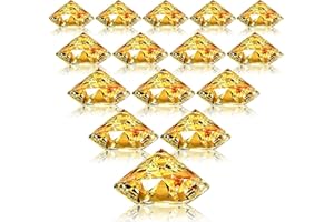 Boao 24 Pack Diamond Place Card Holders Acrylic Table Number Holder Card Stands Crystal Diamond Party Decorations Favor for Weddings Home Table(Gold)