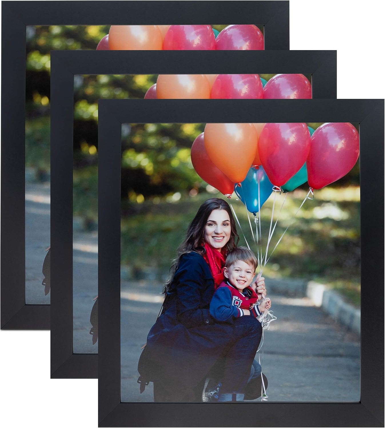 ArtToFrames 20x28 inch Black Custom Picture Frame, 3 Pack, This