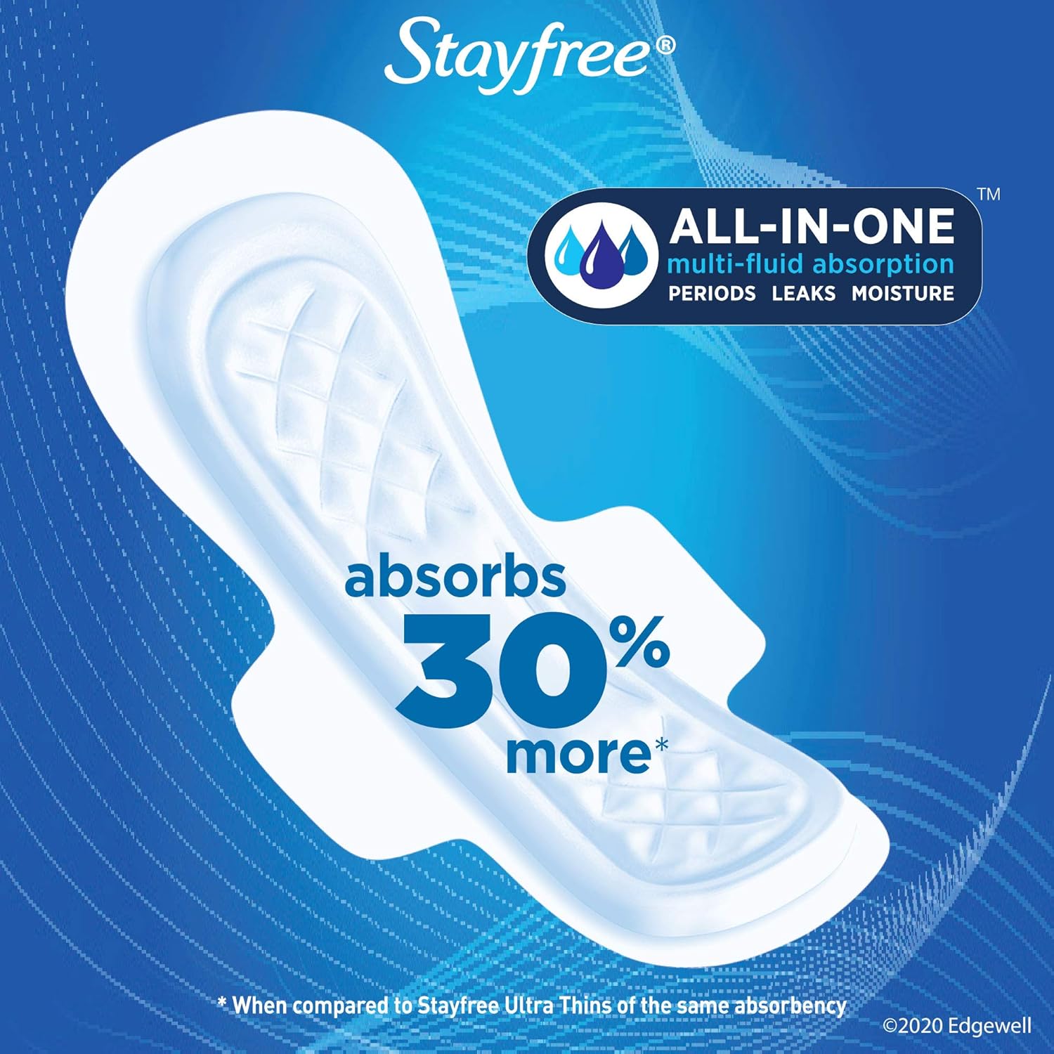 Stayfree Maxi Overnight Pads with Wings For Women, Reliable Protection and Absorbency of Feminine Periods, 28 Count: Health & Personal Care