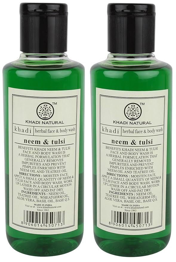 khadi neem and tulsi face wash