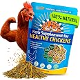 Buff Clucks Herbs Supplement for Chicken Food Natural Poultry Feed, 12 oz | Healthy Chick Snacks for Daily Wellness Feather Q