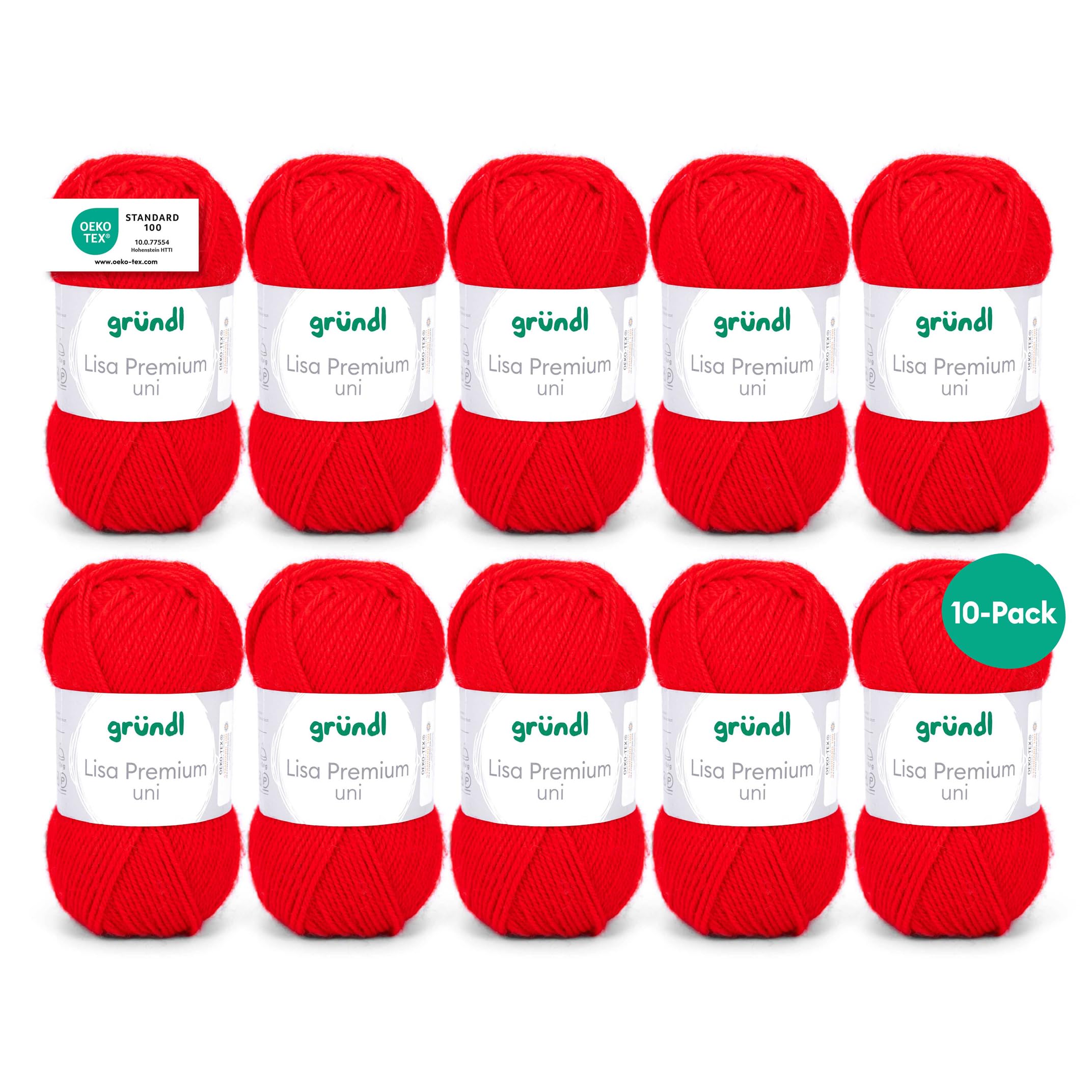 Grundl Lisa Premium uni 50g - signal red 12 -Pack of 10 — image 1