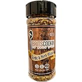 Britscookin - Garlic &amp; Herb Seasoning 4.5 oz, Pack of 1 | Savory garlic herb seasoning for chicken, seafood, vegetables and potatoes. Great for grilling, roasting and sauteing.