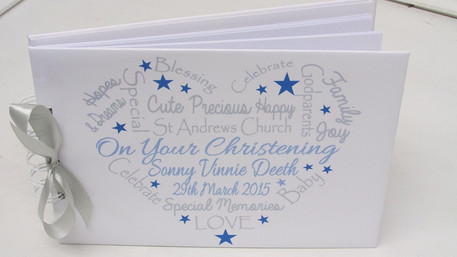 personalised christening photo album
