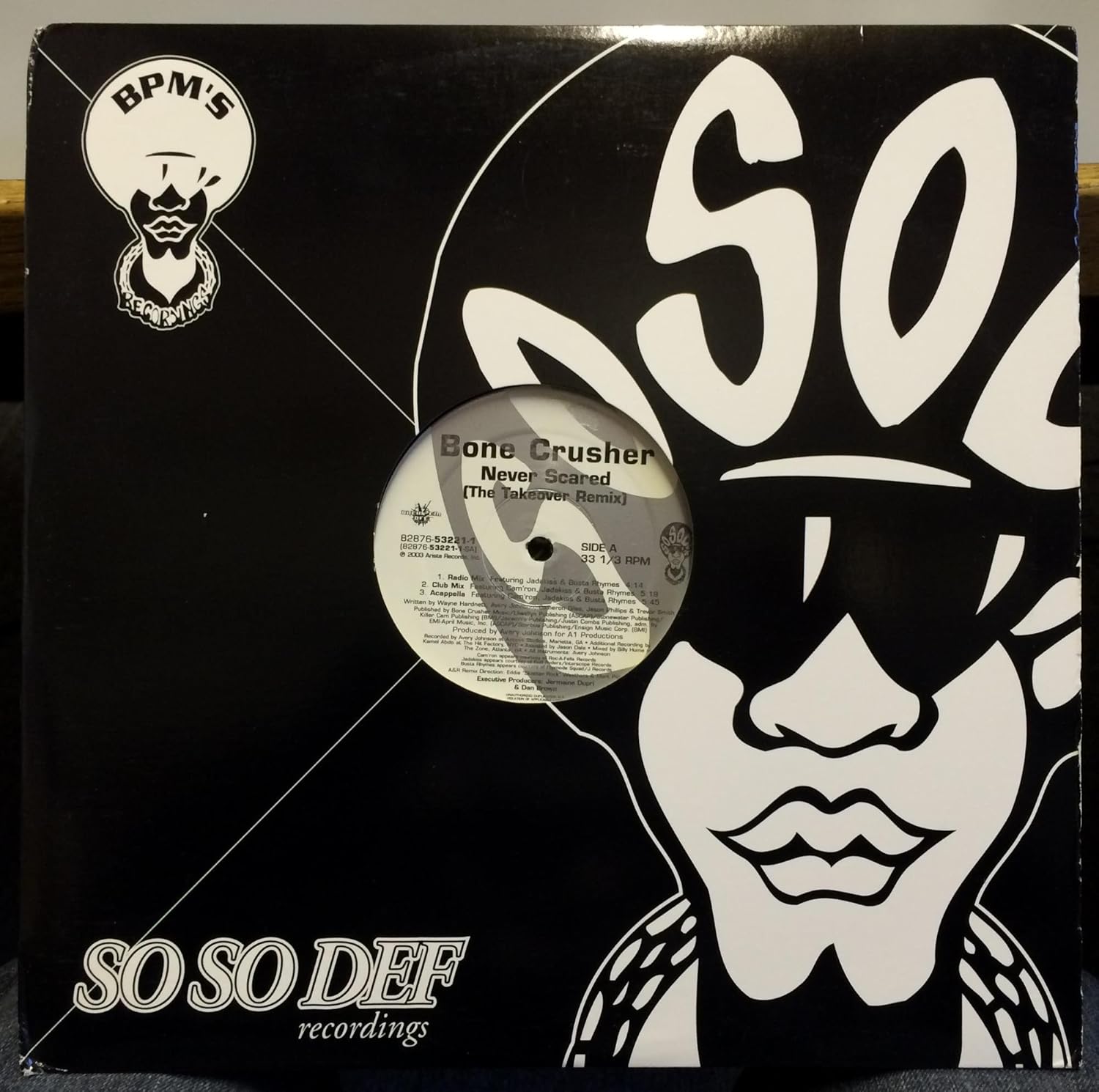 Bone Crusher Bone Crusher Never Scared The Takeover Remix Vinyl Record Amazon Com Music