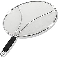 Grease Splatter Screen for Frying Pan 11.5 Inch - Stops 99% of Hot Oil Splash - Protects Skin from Burns - Splatter…