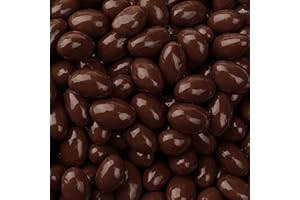 ILIKE! Dark Chocolate Covered Almonds 2-Pound Bag | Bulk Chocolate Covered Nuts | Coated Roasted Almonds for Gifting, Party Favors, Office Candy Jars & Dessert Boards