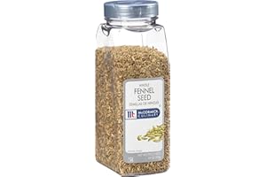 McCormick Culinary Whole Fennel Seed, 14 oz - One 14 Ounce Container of Bulk Fennel Seeds for Cooking, Perfect in Tea or Hot Beverages, Meats, Pizza and More