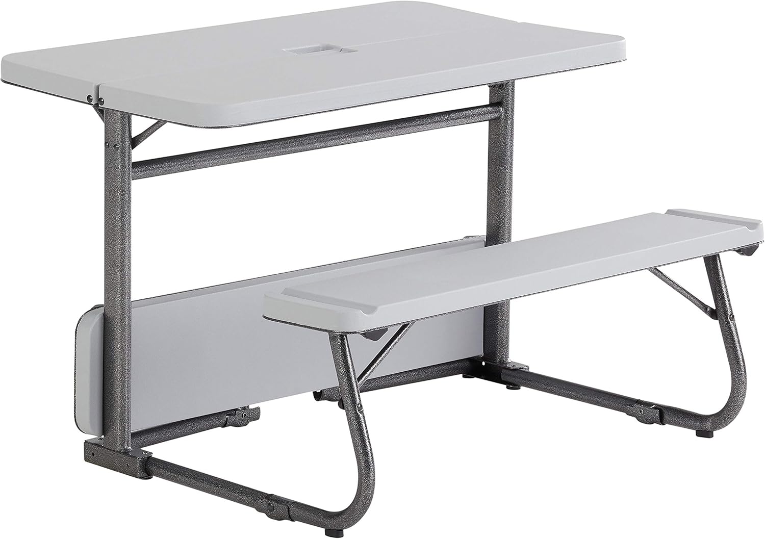 your zone folding kid's activity table with two benches