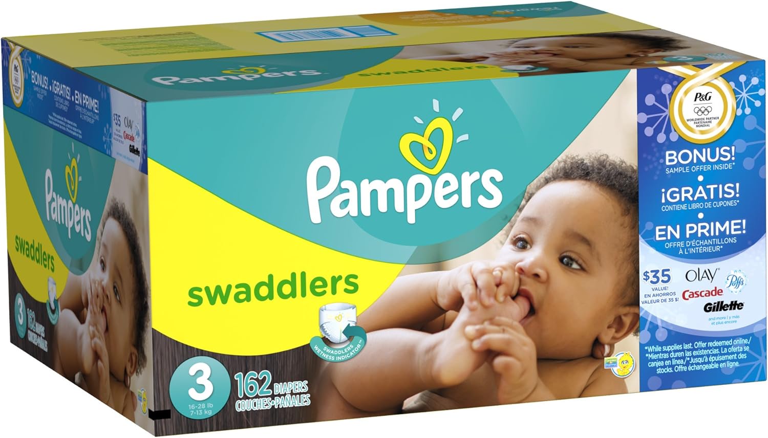 162 pampers swaddlers