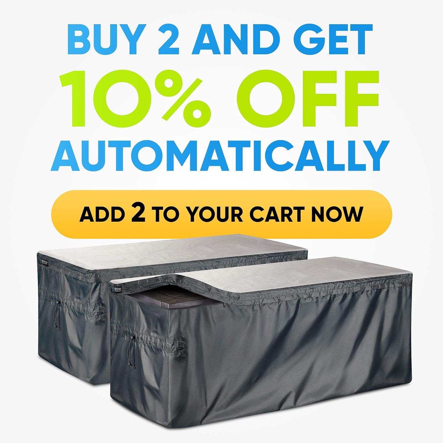 Bag Mate Deck Box Cover - L: 62" W:30" H:28"- Waterproof Quick Open Cover Top with Zipper - Best Fit for Keter Deck Boxes: Westwood, Rockwood, Brightwood, Sumatra and Lifetime 130gal - PVC-Coated: Home & Kitchen