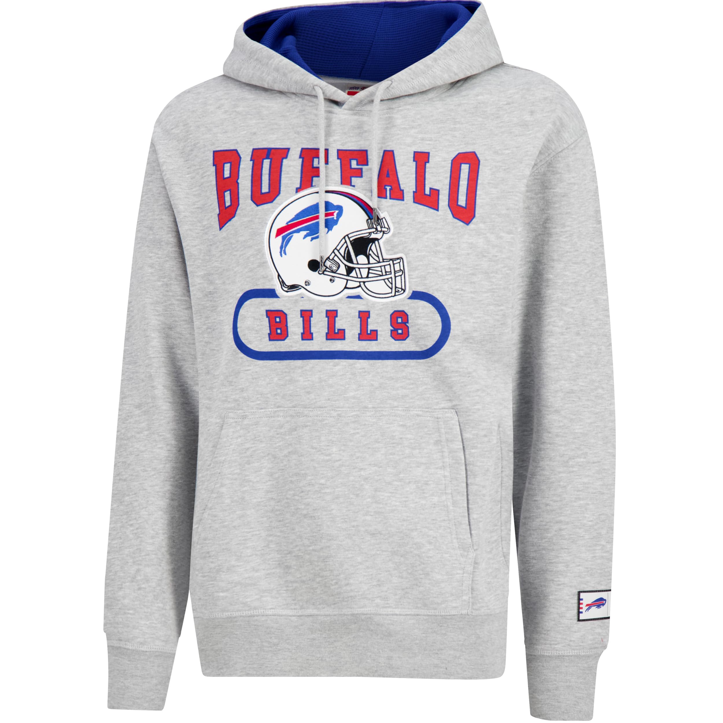 Ultra Game NFL Official Adults Super Soft Beast Mode Hoodie Sweatshirt - Unisex, Buffalo Bills, Heather Grey, Large Image