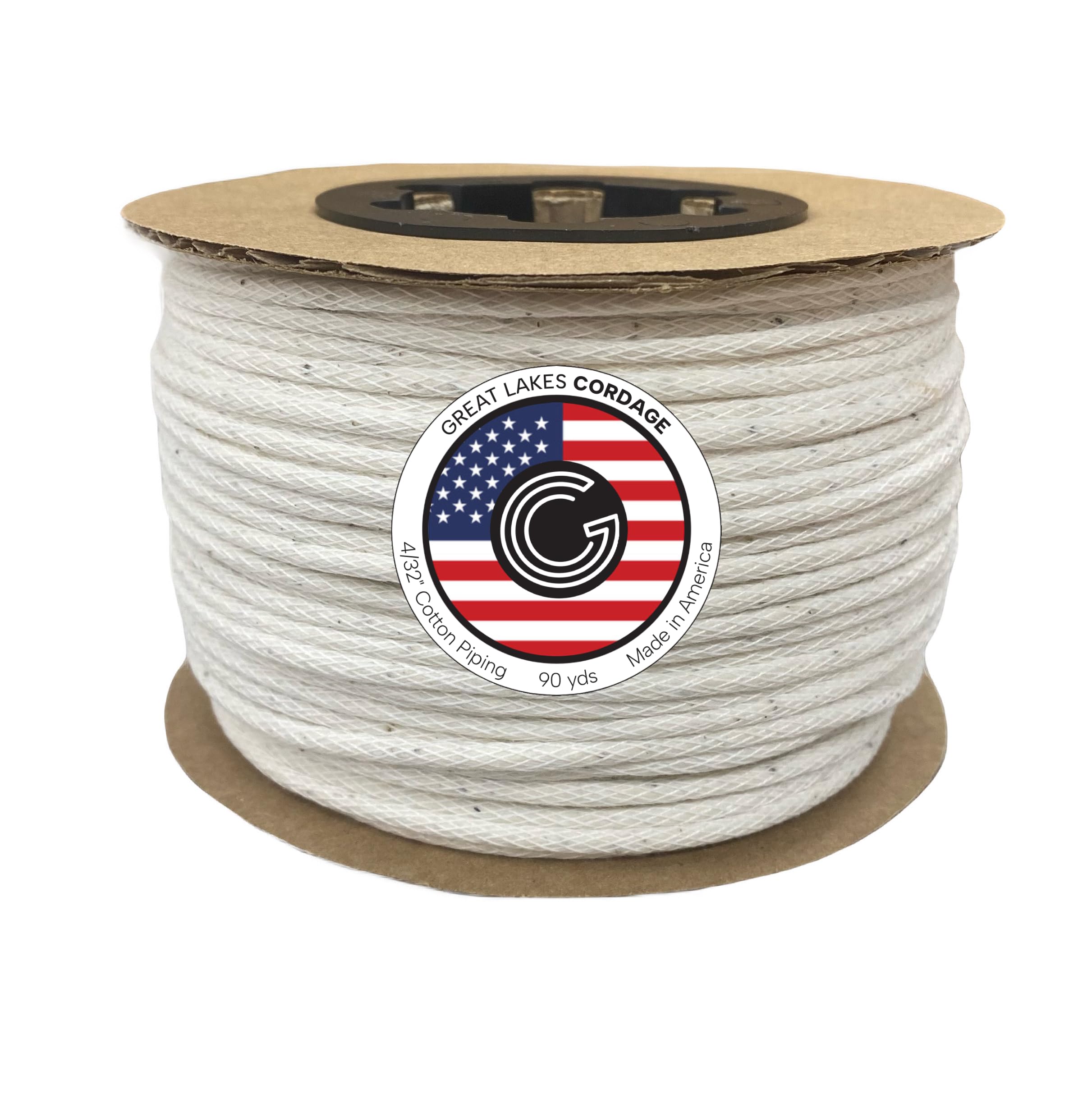 4/32" (1/8") Cotton Piping Cord, Size 00 (90 yds)