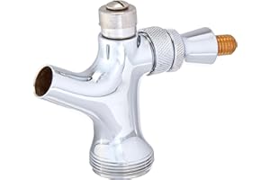 Krome Dispense C211 Chrome Plated Brass Self Closing Faucet with Brass Lever, Chrome Plated Finish