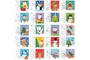 Sherr 20 Pcs Stretched Pre Drawn Canvas Afro Queen Black Art for Painting for Adults Outline Pre Drawn Stretched Cotton Canvas to Paint Party Set, 8 x 10''(Holiday)