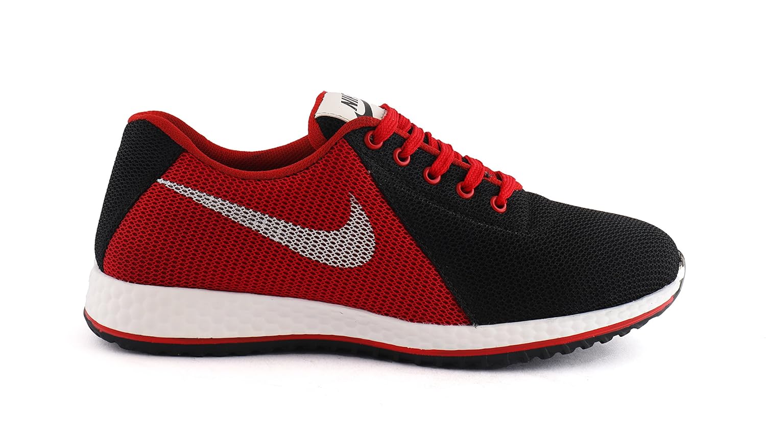 redfoot unisex red leather running shoes