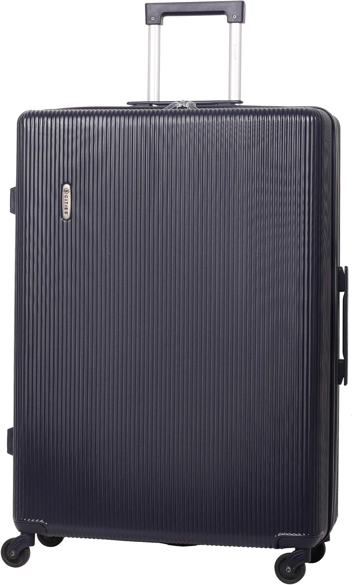 Large 29” Lightweight ABS Hard Shell Hold Check in Luggage Suitcase with 4 Wheels (Navy)