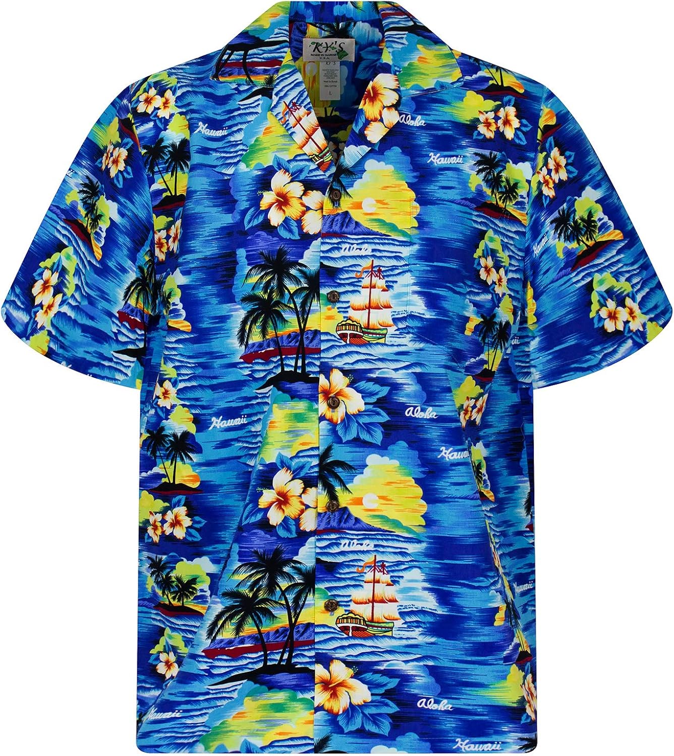 KY's Hawaiian Shirt Original Made in Hawaii 100 Cotton Amazon.co.uk