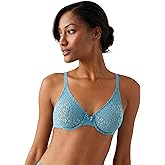 Wacoal Womens Halo Lace Unlined Mid Coverage Underwire Bra, 851205